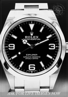 Rolex Explorer 214270 39mm Stainless steel Black