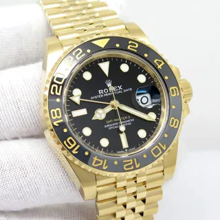 Rolex GMT-Master II 126718GRNR-0001 Yellow gold Black