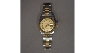 Rolex Oyster Perpetual Date Stainless steel and 18k yellow gold Champagne