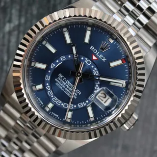 Rolex Sky-Dweller 326934-0004 42mm White gold and Stainless steel Blue