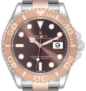 Rolex Yacht-Master 116621-0001 40mm Rose gold and Stainless steel Brown