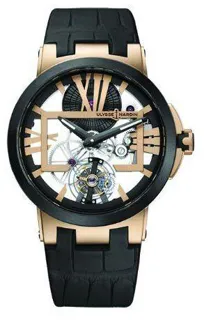 Ulysse Nardin Executive 18kt rose gold Skeletonized