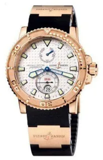 Ulysse Nardin Maxi Marine 18kt rose gold Silver