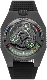 Urwerk UR-100V UR-100V P.02 black titanium Skeletonized