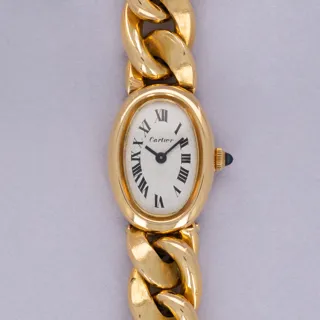 Cartier Baignoire 7743-1 18k yellow gold White