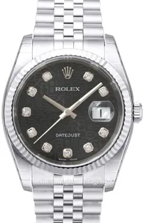 Rolex Datejust 36 116234-0079 White gold and Stainless steel Black