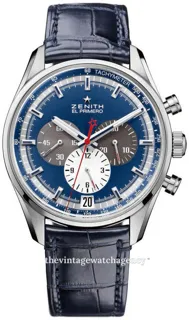 Zenith El Primero 36'000 VpH 03.2040.400/53.C700 Stainless steel Blue