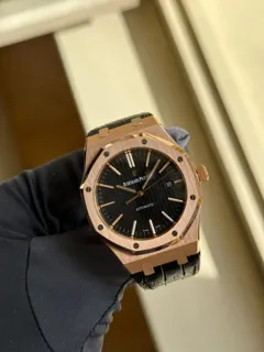 Audemars Piguet Royal Oak 15400OR.OO.D002CR.01 41mm Rose gold Black