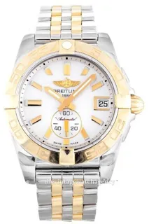 Breitling Galactic 36 C3733012/A724/376C Brushed/polished steel$rose gold colored steel White