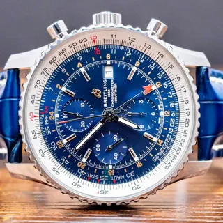 Breitling Navitimer GMT A24322121C2P2 46mm Stainless steel Blue