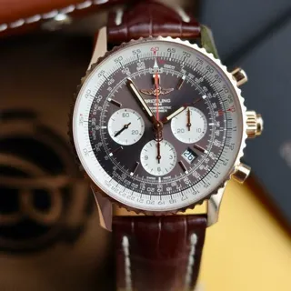 Breitling Navitimer Rattrapante RB031121/Q619 45mm Rose gold Brown