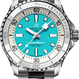 Breitling Superocean A17377211C1A1 36mm Stainless steel Turquoise