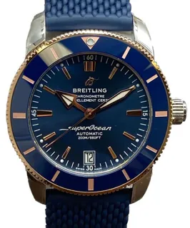 Breitling Superocean Heritage UB2010161C1S1 42mm Stainless steel and Red gold Blue