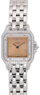 Cartier Panthère 1660 22mm White gold and Diamond Salmon