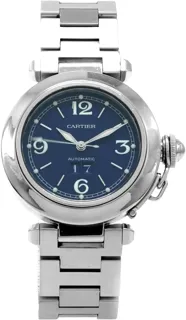 Cartier Pasha 2475 35mm Stainless steel Blue