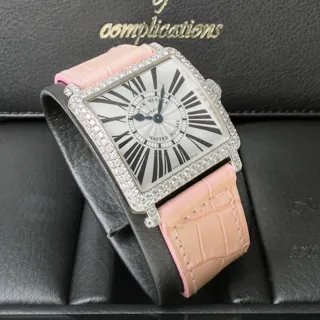 Franck Muller Master Square 6002 S QZ D WG 29mm White gold Silver