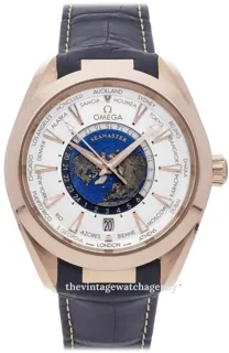 Omega Aqua Terra 220.53.43.22.02.001 43mm Sedna gold Silver