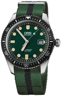 Oris Divers Sixty Five 733 7720 4057-07 5 21 25FC Stainless steel Green