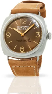 Panerai Radiomir PAM02020 45mm Stainless steel Brown