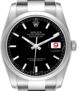 Rolex Datejust 36 116200 Stainless steel Black