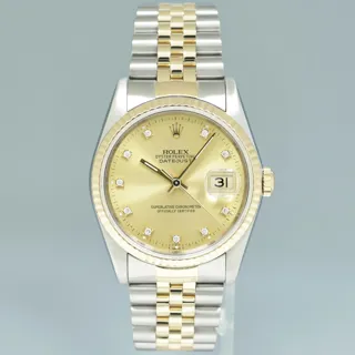 Rolex Datejust 36 16233 Stainless steel Champagne