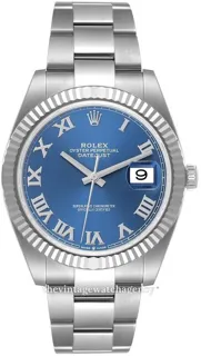 Rolex Datejust 41 126334-0025 White gold and Stainless steel Blue