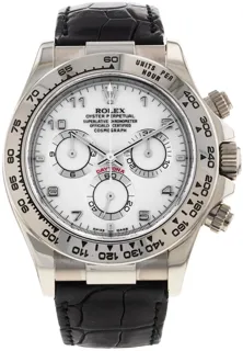 Rolex Daytona 116519 White gold White