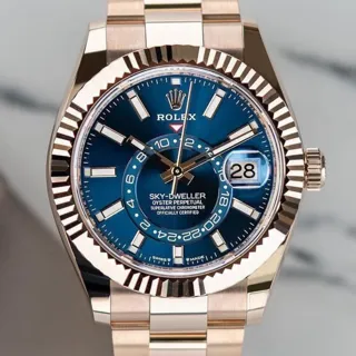 Rolex Sky-Dweller 336935-0001 42mm Everose gold Blue and Green