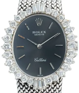 Rolex Cellini 4085 31mm White gold Gray