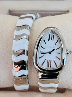 Bulgari Serpenti 102182 Ceramic and Stainless steel White