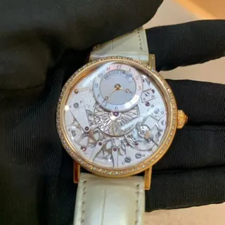 Breguet Tradition 7038BR/18/9V6/D00D 37mm Rose gold White