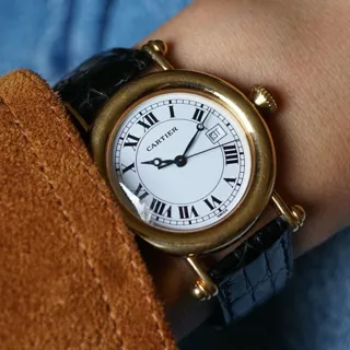 Cartier Diabolo 32mm Yellow gold White