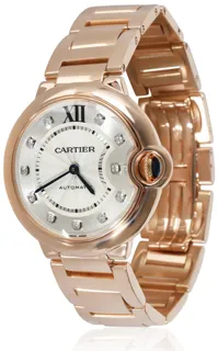 Cartier Ballon Bleu 36.5mm Rose gold Silver