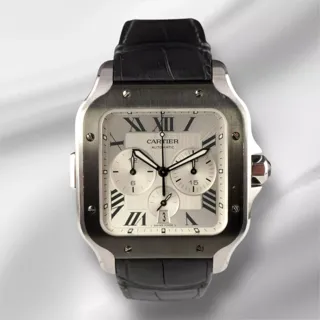 Cartier Santos WSSA0017 Stainless steel Silver