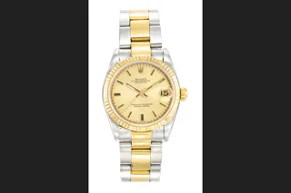 Rolex Datejust 31 68273 34mm Yellow gold and Stainless steel Champagne