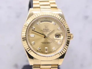 Rolex Day-Date II 218238-0038 Yellow gold Champagne