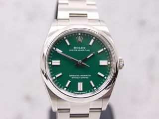 Rolex Oyster Perpetual 126000-0005 Stainless steel Green