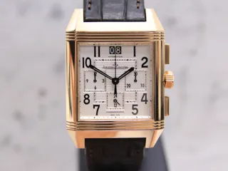 Jaeger-LeCoultre Reverso Squadra Chronograph GMT 230.2.45 Rose gold White