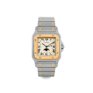 Cartier Santos 119901 41mm Yellow gold and Stainless steel Silver