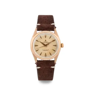 Rolex Oyster Perpetual 6084 Yellow gold Silver