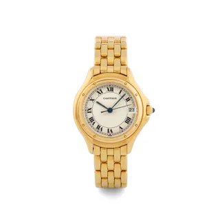 Cartier Cougar Panthere 887906 18k yellow gold Silver