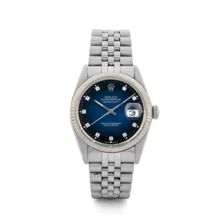 Rolex Datejust 36 16014 White gold and Stainless steel Blue