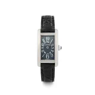 Cartier Tank Américaine 1713 18k white gold Gray