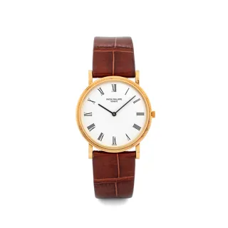 Patek Philippe Calatrava 3520D 32mm 18k yellow gold White