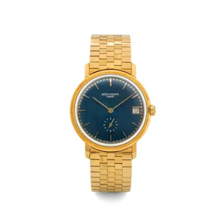 Patek Philippe Calatrava 3445J 35mm Yellow gold Silver