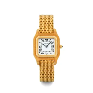 Cartier Santos Dumont 81073 38mm 18k yellow gold White