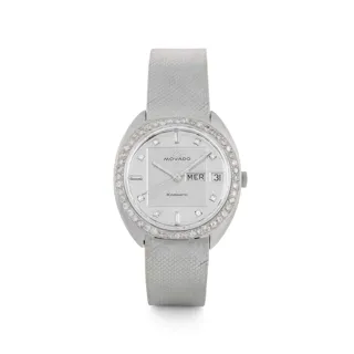 Movado Kingmatic 39mm 18k white gold