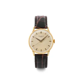 Patek Philippe Calatrava 3411 35mm 18k yellow gold Silver