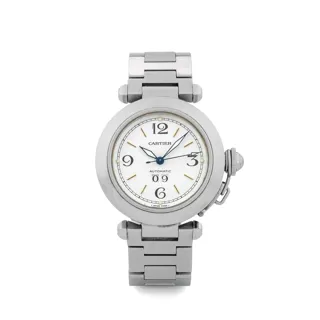 Cartier Pasha 2475 Stainless steel White