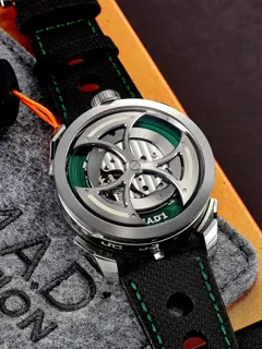 MB&F M.A.D.1 Green 42mm Stainless steel Skeletonized